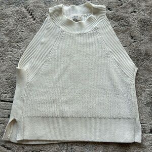 Aritzia white knit tank top
